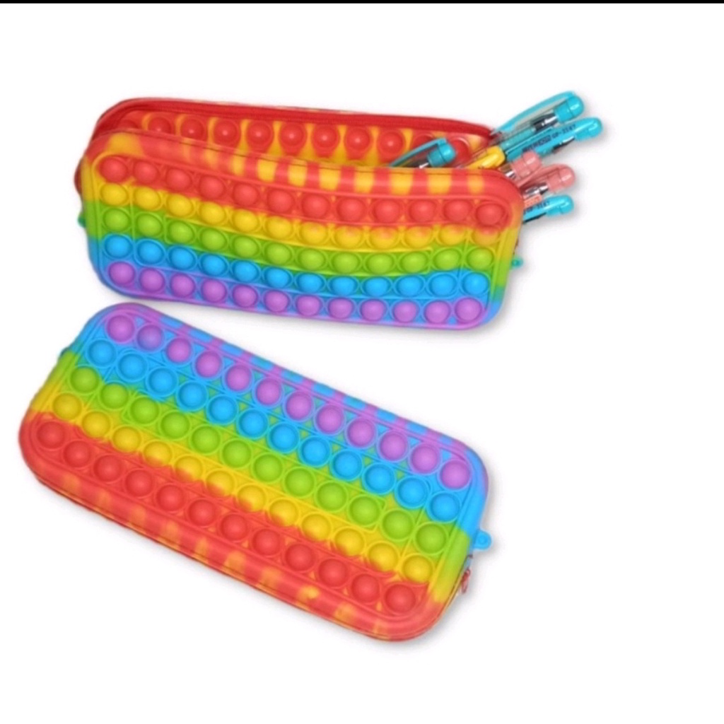 

Kotak Pensil Pop it Rainbow Tempat Pensil/ Pensil Case