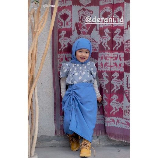 Rok serut anak usia 1-6 tahun (COD) Material cringkle airflow