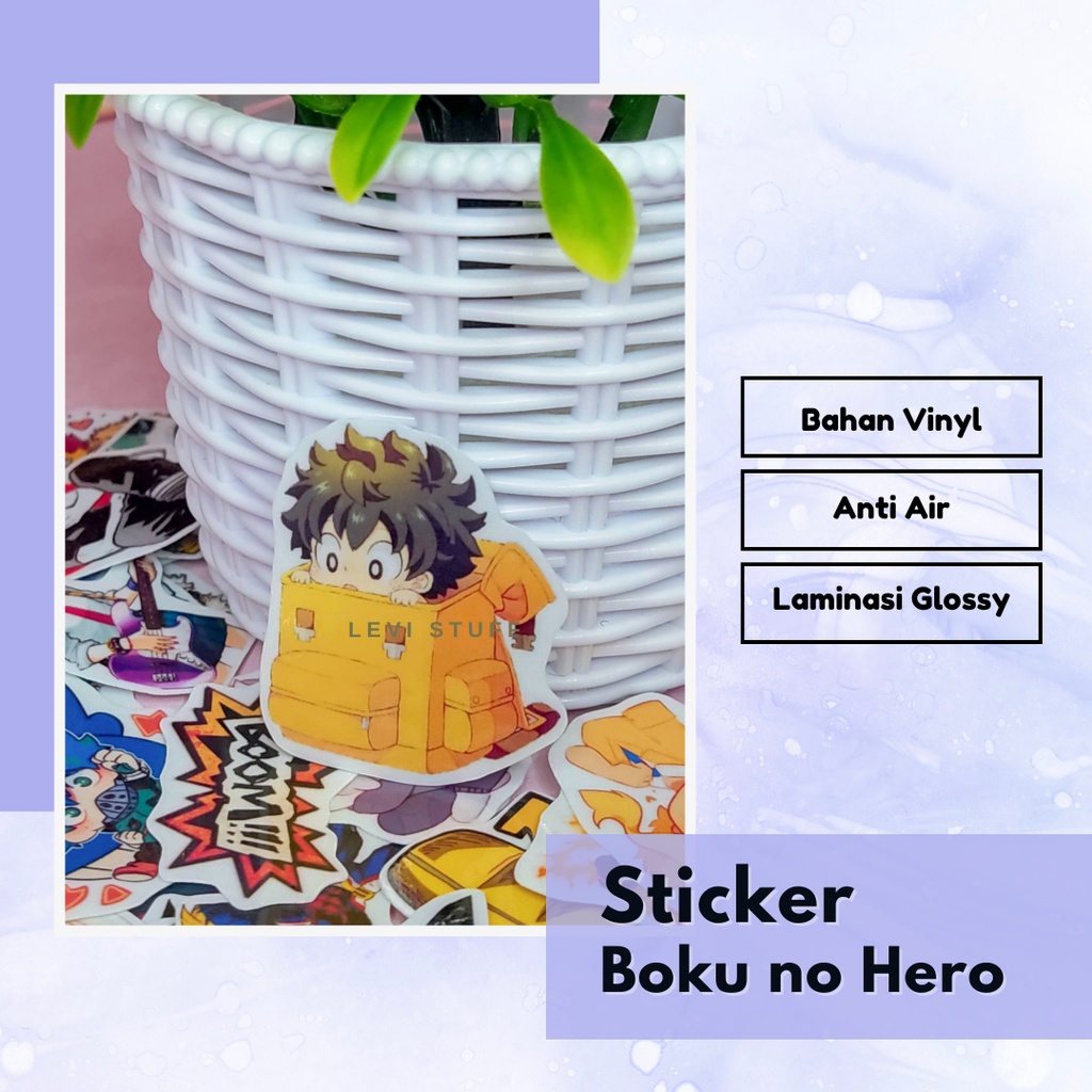 

Sticker Anime Boku No Hero [pcs] Vinyl Tahan Air / Sticker Kawai / Keren / Lucu / DIY / Buku / Tumblr / Gift