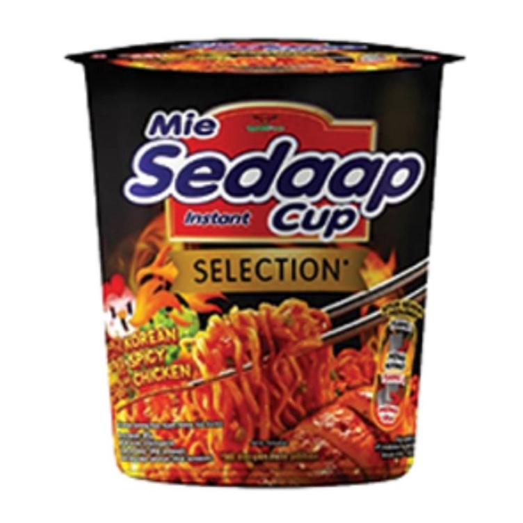 

( SATUAN ) MIE SEDAP CUP SELECTION korean spicy chiken 81gr isi 1 ( SATU )PCS
