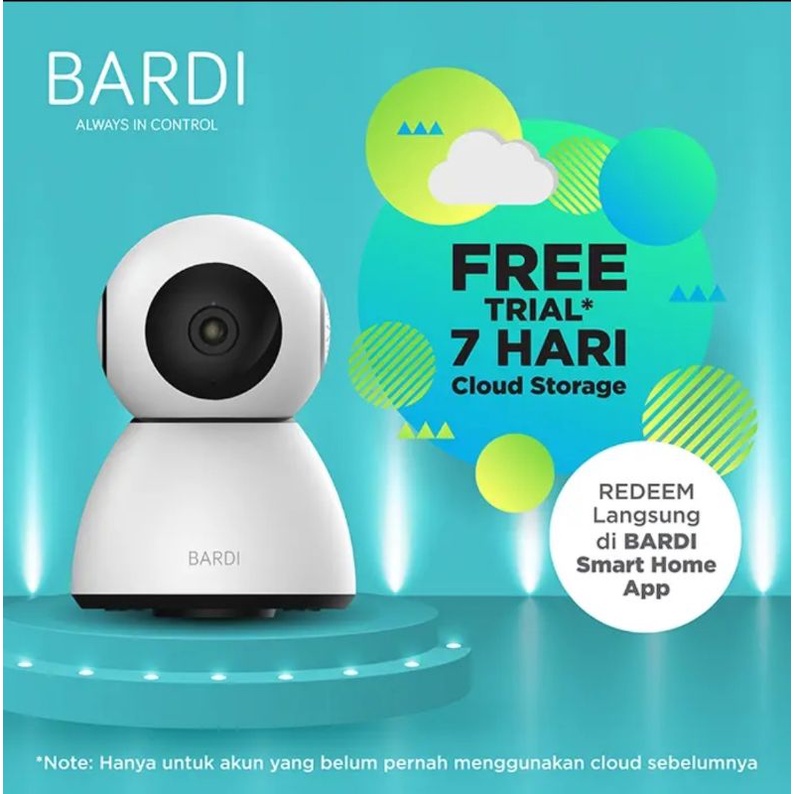 [READY TANPA PO] Bardi PTZ CCTV Indoor IP Camera Wifi 360 Motion Tracking GARANSI