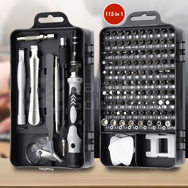 Multi Screwdriver Set 115 in 1 For Handphone, Camera and Notebook