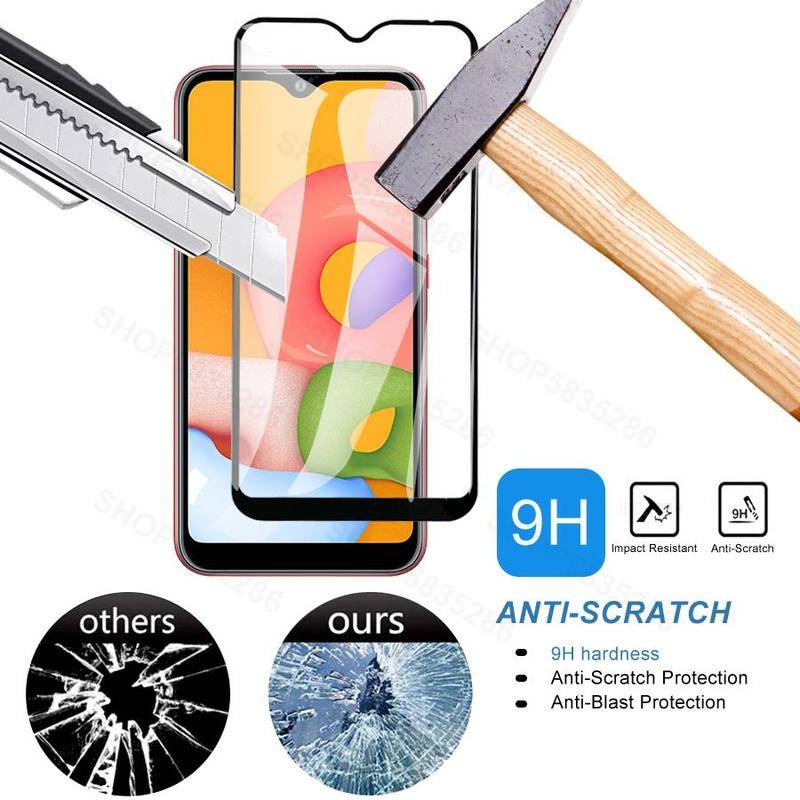 Pelindung Layar Tempered Glass 9D Untuk Samsung Galaxy A01 A11 A21 A21s A31 A41 A51 A71 A03 A03s A13 M22 M52 Core