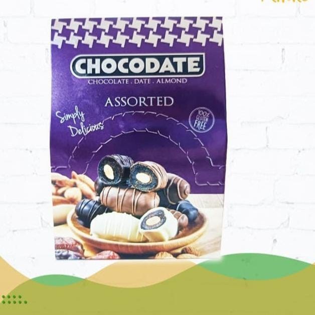 

NEW Chocodate Assorted 33g - Cemilan Coklat Kurma Isi Almond