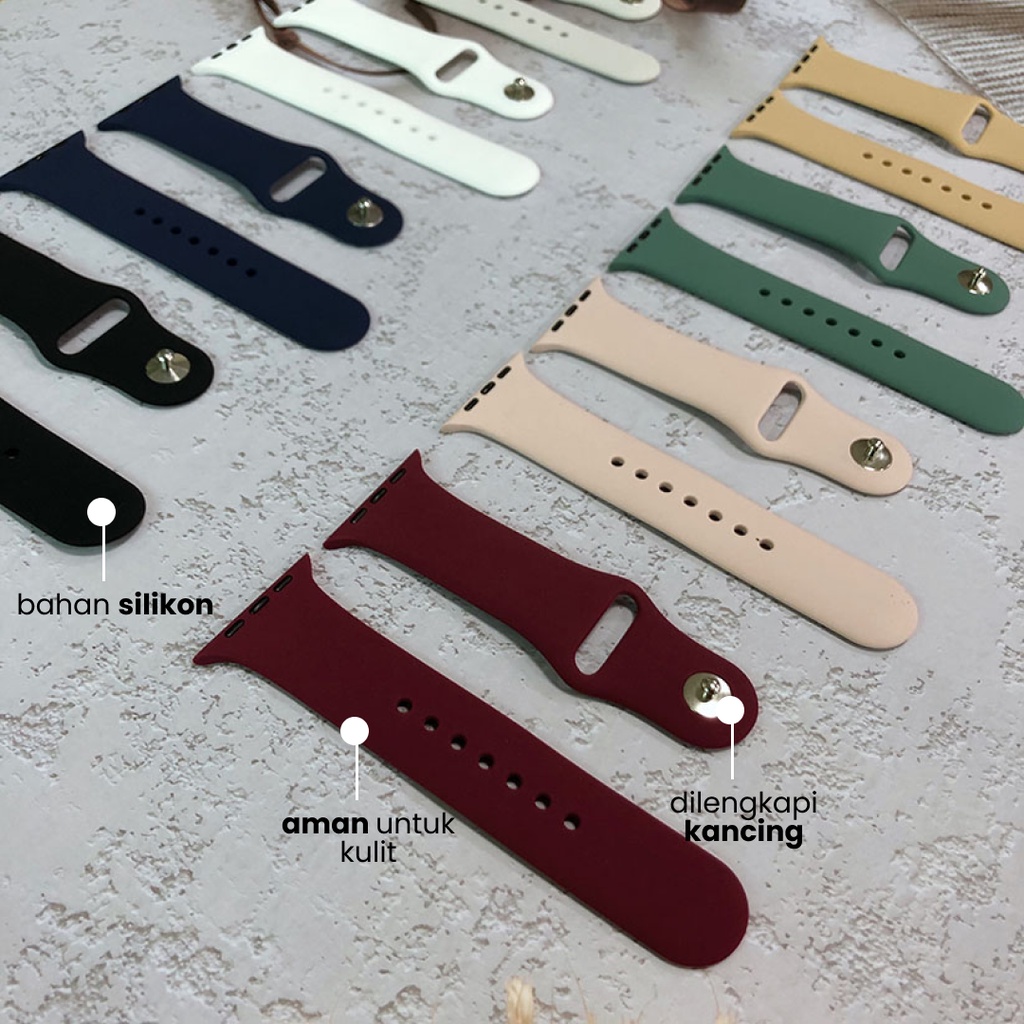 Strap Apple Watch Sport Silicone Belt Bracelet iWatch 38/40/41/42/44/45 MM