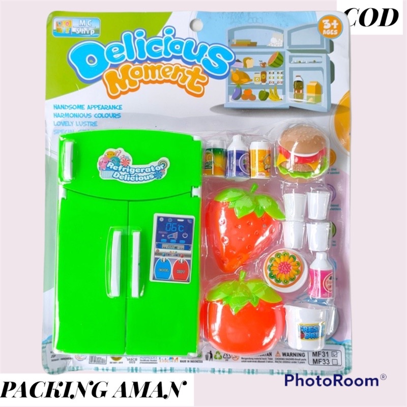 Bisa cod || Mainan anak kulkas dan isi termurah