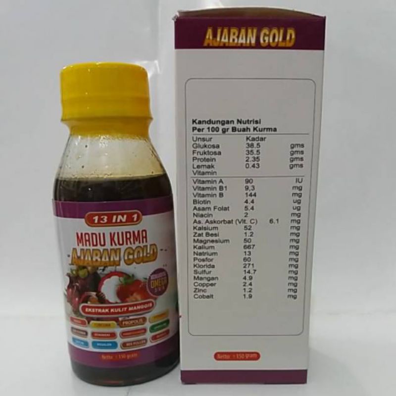 Madu Kurma AJABAN GOLD 13 in 1 - Nutrisi Anak Lengkap