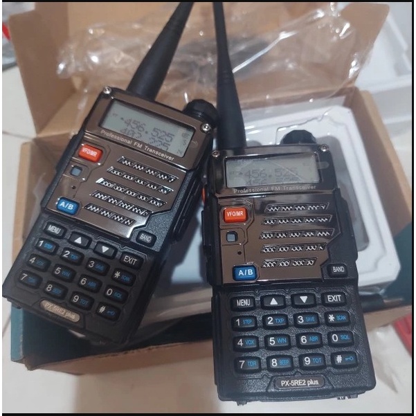 HT PXTON UV-5RE PLUS ORIGINAL BKN Handy Talky UV5R, UV 5 RA, RB, RC 888s 777s uv82 MURAH HITAM