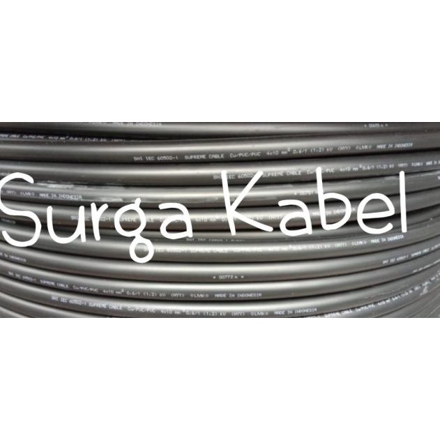 KABEL LISTRIK NYY 4x10 SUPREME / NYY 4 x 10 / KABEL TUNGGAL 4x10 MM