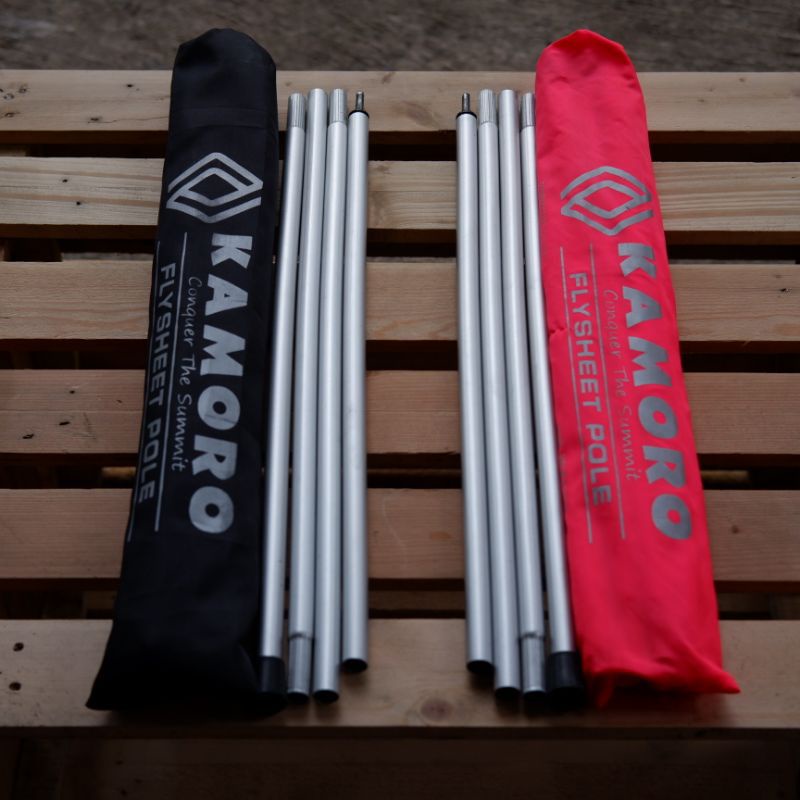 tiang flysheet alumunium merk kamoro 210x210 cm - frame sepasang