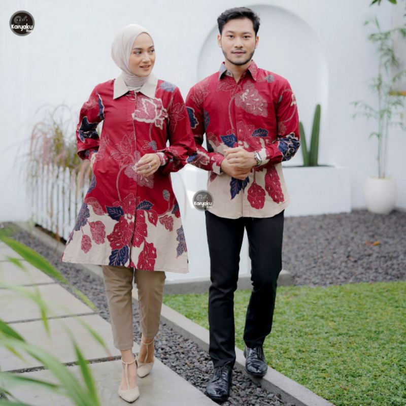 Couple Batik Atasan Keluarga Motif CIREBON