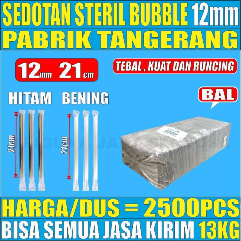 Trifinity Sedotan Teh poci Steril 620 / Sedotan Bubble Higienis 1221 Runcing Per Dus js krm