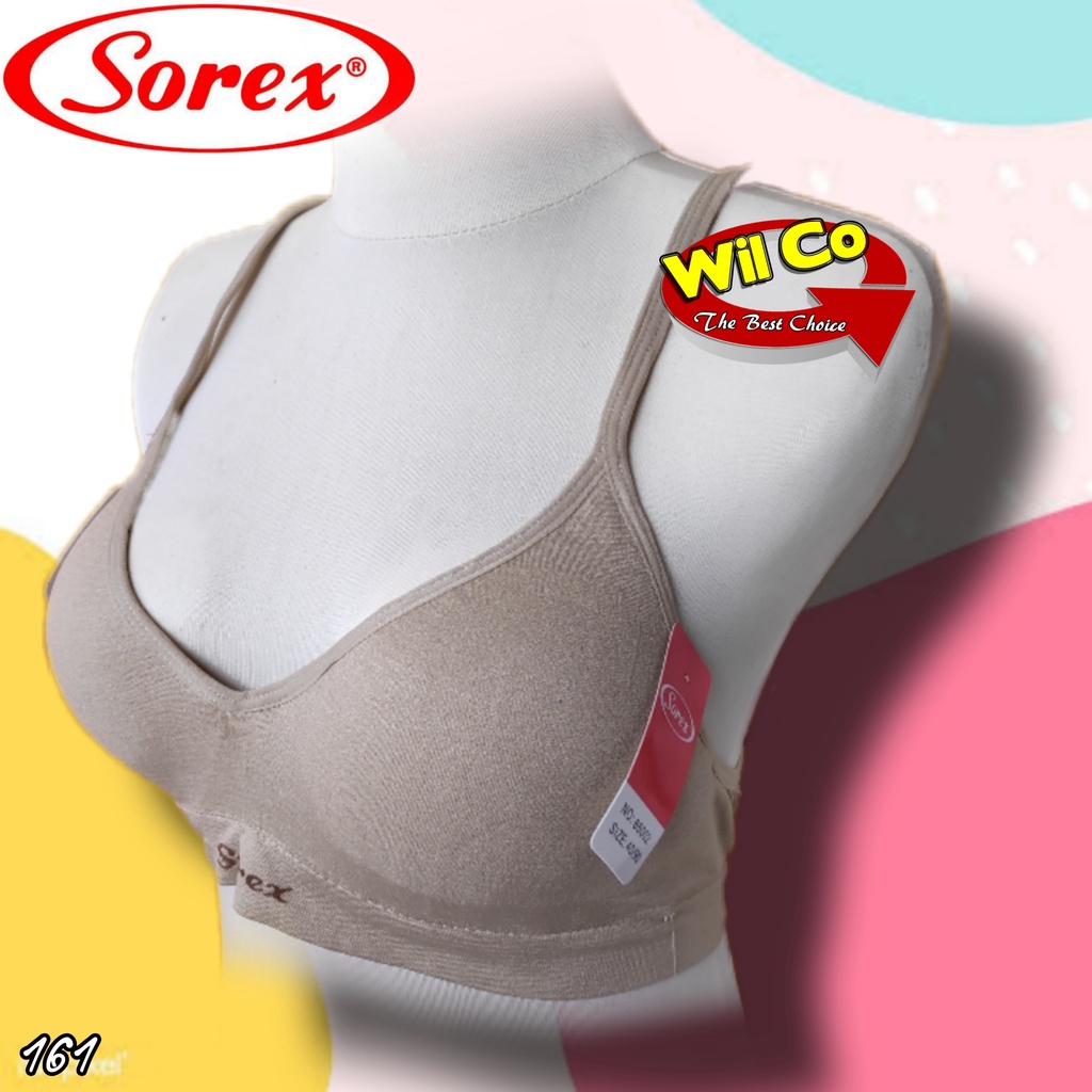 K161 - BRA/BH SOREX CASUAL COMFORT BUSA TIPIS ADA KAWAT CUP B SEDANG SIZE 34 - 40