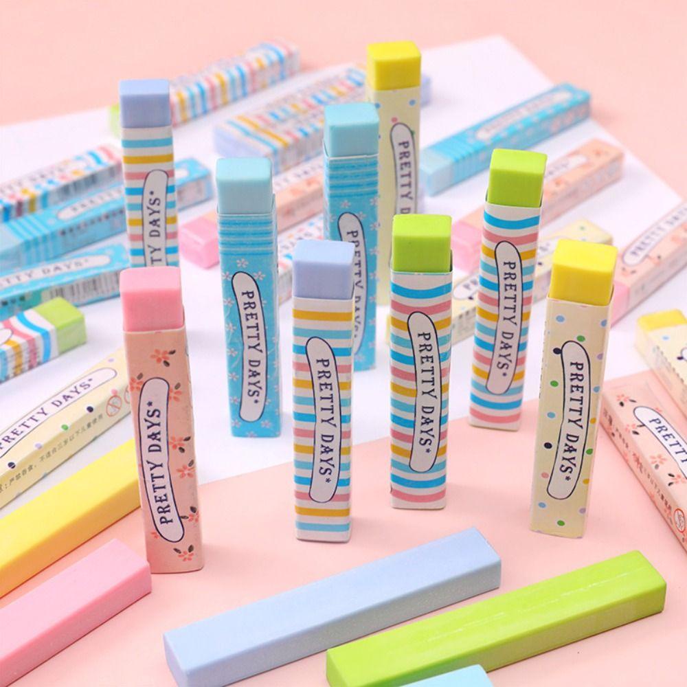 R-flower Long Strip Eraser Siswa Profesional Untuk Anak Kids Novelty Perlengkapan Kantor Sekolah