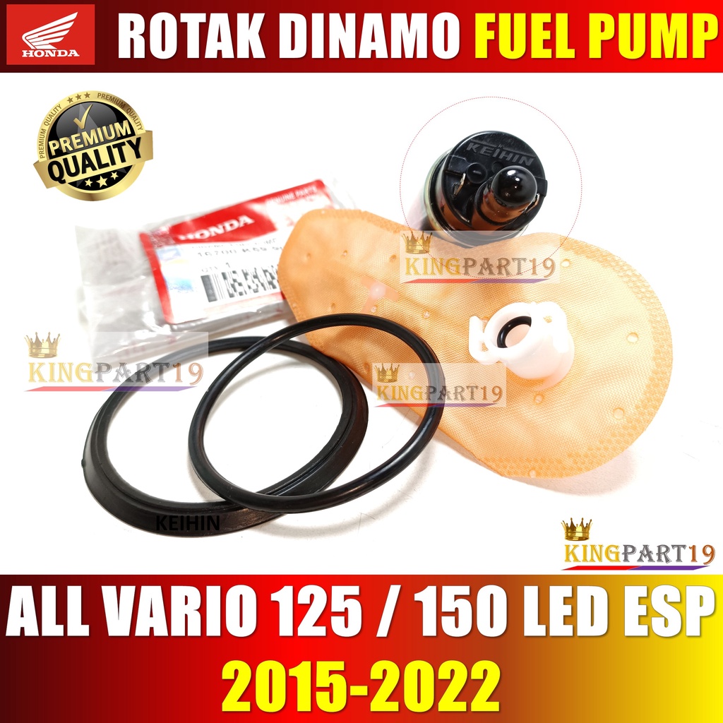 PAKET ROTAK DINAMO FUEL PUMP BENSIN VARIO 125 CBS TECHNO BOHLAM VARIO 125 150 LED ESP ROTAK K59