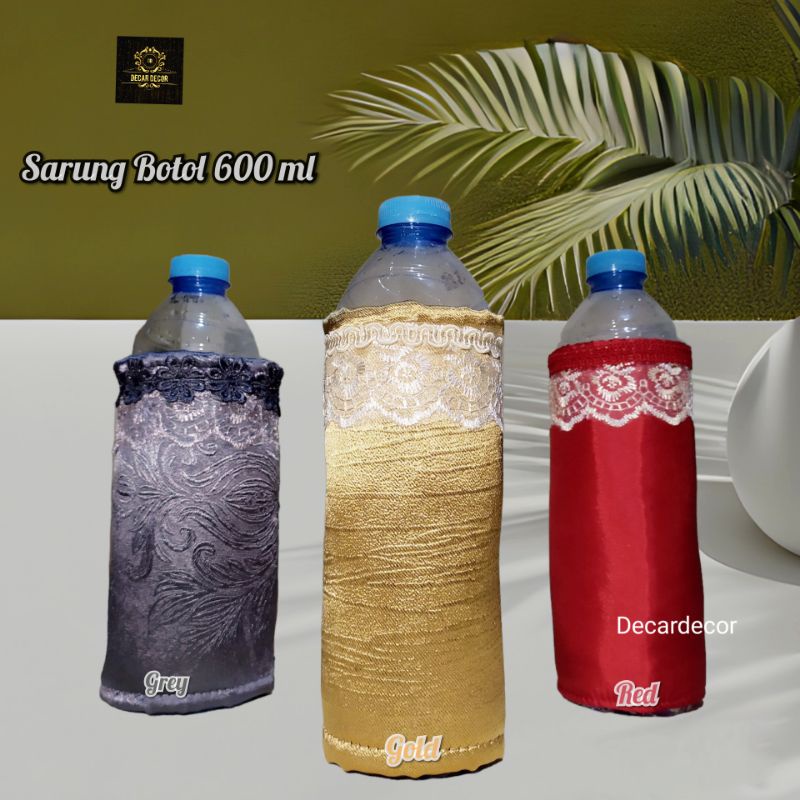 Sarung Cover Botol Aqua 300 600 ml mili