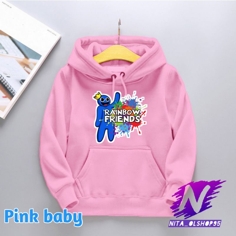 hoodie anak rainbow friends sweater rainbow friends karakter rainbow blue terbaru