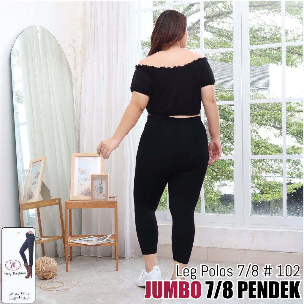 Legging Polos Jumbo Pendek 102 / Legging Import Jumbo / Legging Wanita Jumbo / Legging Premium Import wanita / Legging pendek wanita / ying fashion