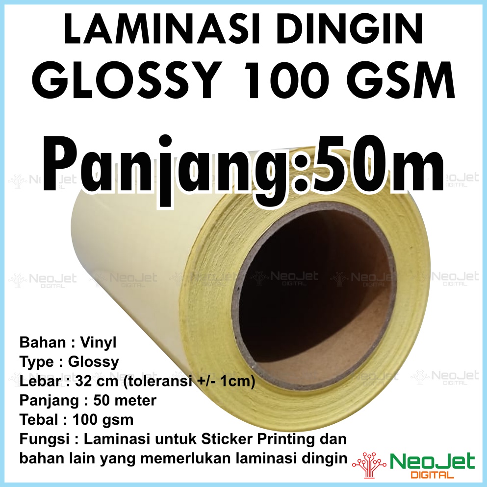 

Promo Plastik Laminasi Laminating Dingin Glossy 100 Gsm Tipis A3+ Roll 50m 50 Meter Murah Ekonomis