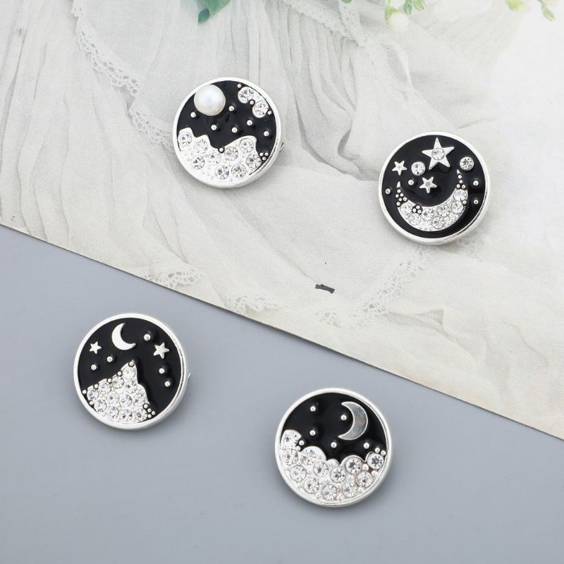 Bros Pin Hijab Motif Bulan Bintang