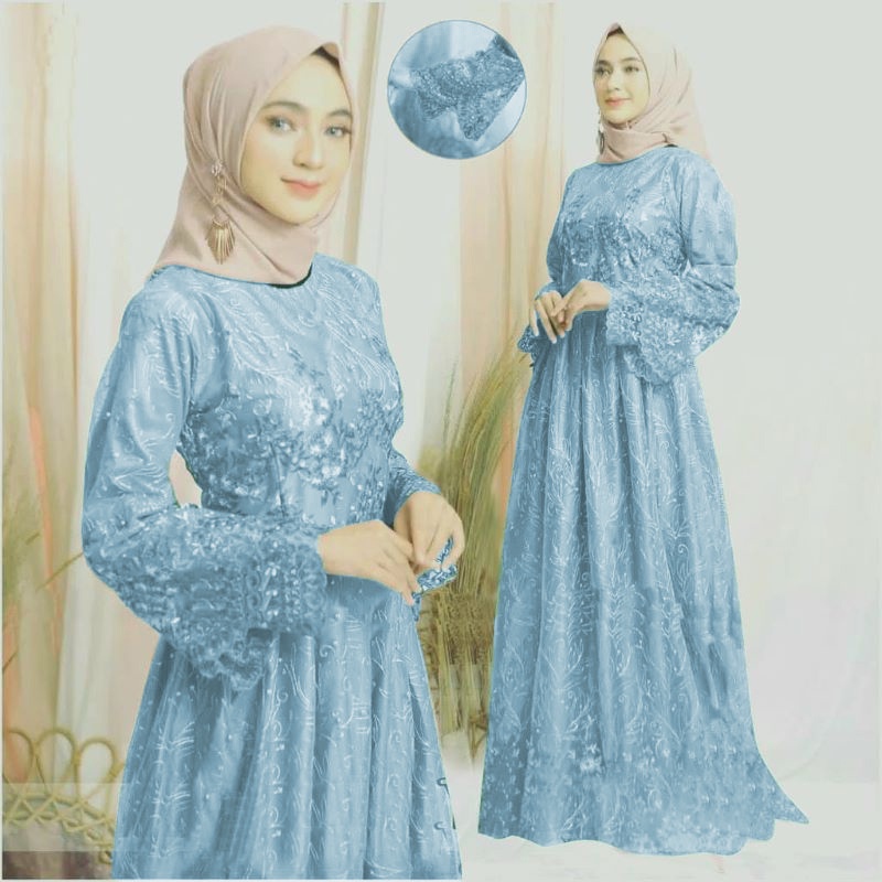 GAMIS MODEL BARU GAMIS PESTA MEWAH  FREE MASKER/M/L/XL/XXL/3L/GAMIS KONDANGAN/GAMIS REMAJA DEWASA/GAMIS JUMBO/GAMIS TERBARU 2021 LEBARAN WANITA/PAKAIAN WANITA/GAMIS TILE/MAXI DRESS/GAMIS MUSLIM/GAMIS KONDANGAN KEKINIAN