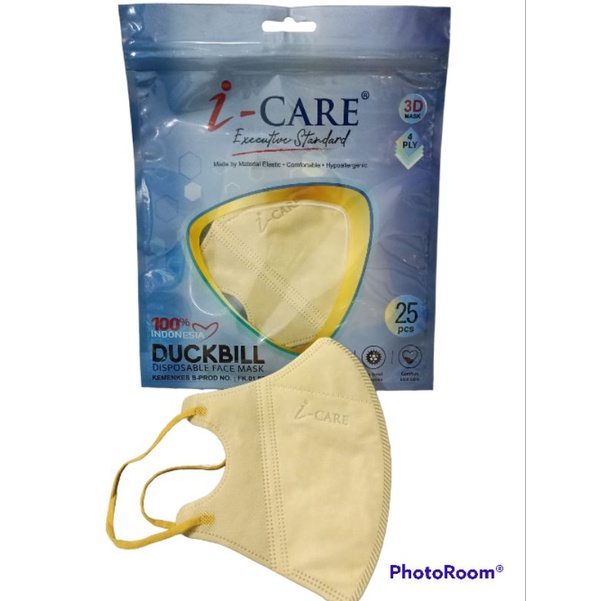 duckbill i care sachet 25pc earloop premium