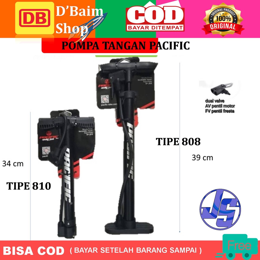 POMPA PACIFIC MINI TYPE 810 DAN 808 Pompa Sepeda Pompa tangan Pompa Angin Pompa Udara