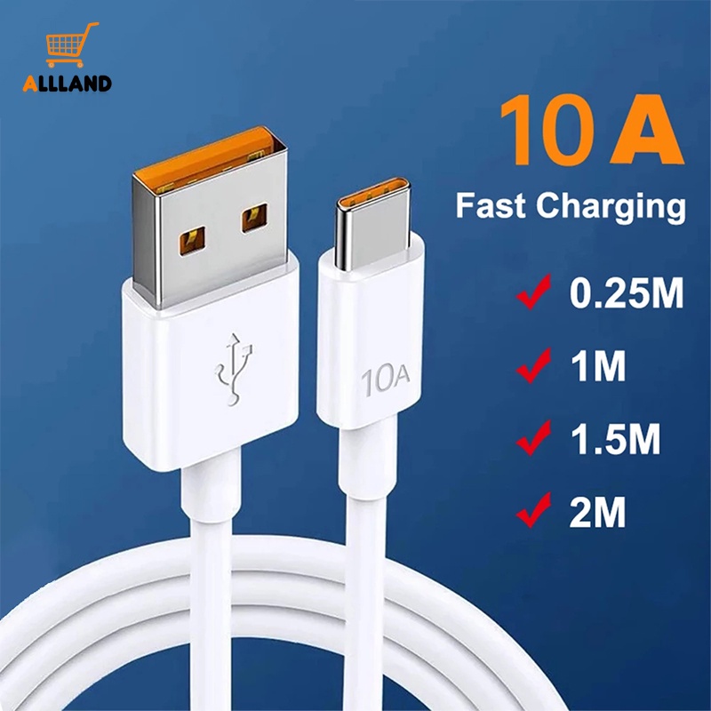 Kabel Data / Charger Usb Tipe C 10A Quick Charge Universal Untuk Smartphone