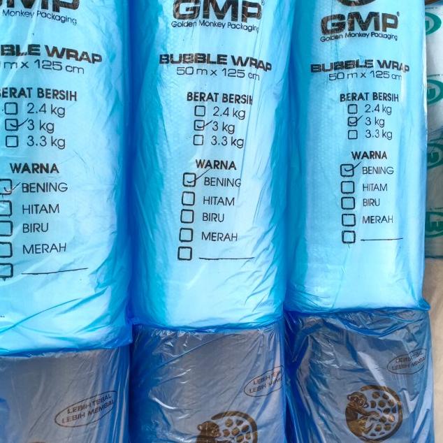 

Bubble wrap Bening murah tebal 50m x 125cm merk GMP - Putih