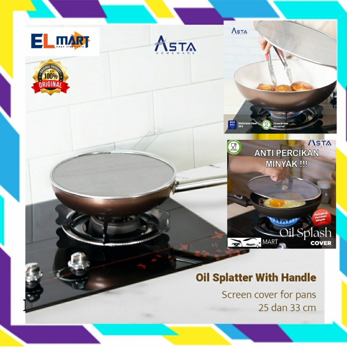 Asta Oil Splash Splatter 22cm &amp; 33cm Cover Pelindung Cipratan Minyak