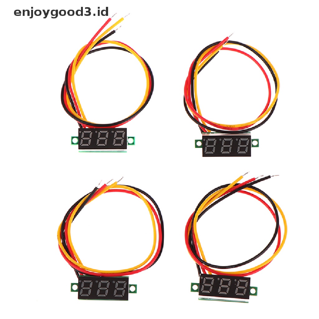 1pc Voltmeter Digital LED DC 0-100V 0.28 Inch Adjustable