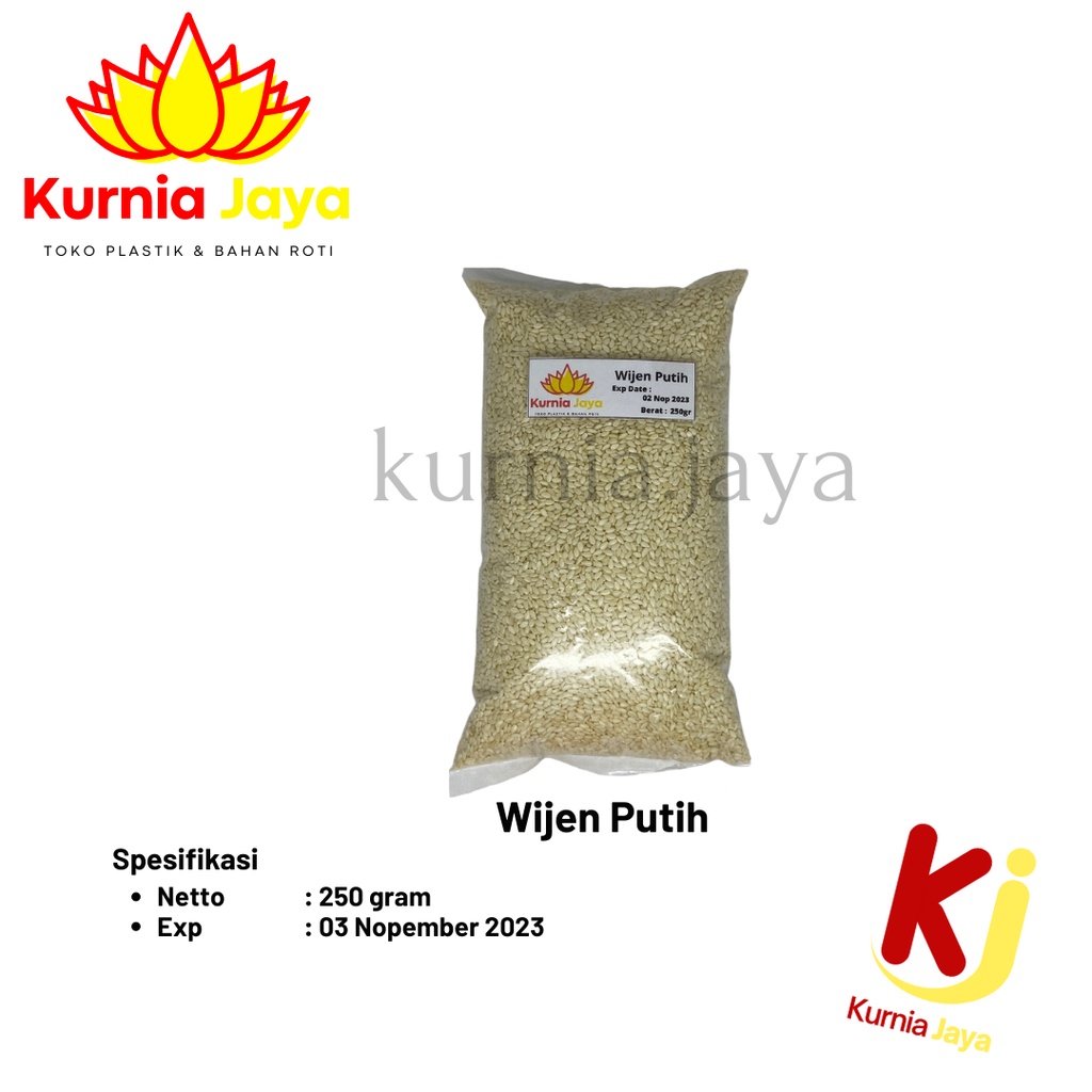 

[ REPACK ] Wijen Putih 250gr