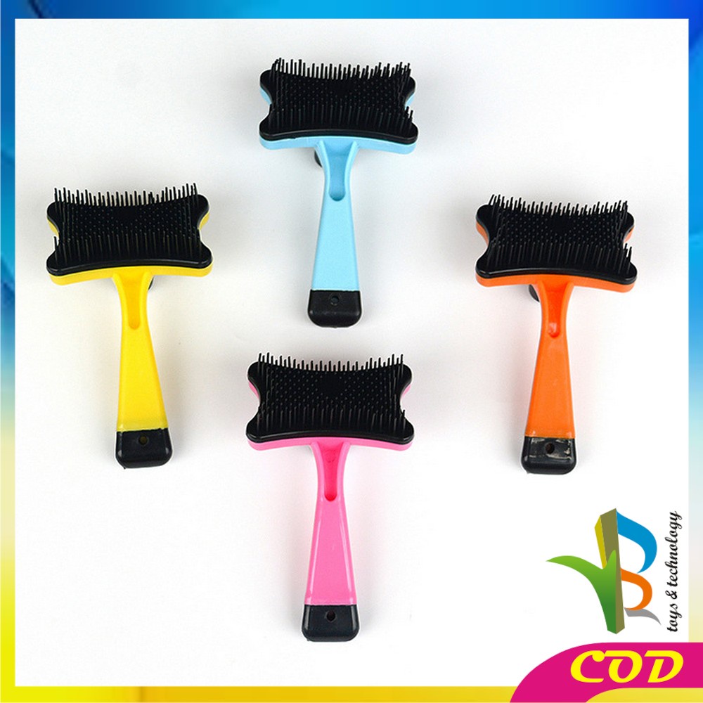 RB-C574 Sisir Grooming Tombol Otomatis Sisir Untuk Kucing Anjing / Sikat Pembersih Bulu / Sikat Hewan Peliharaan Pet Brush Sisir Bulu Hewan