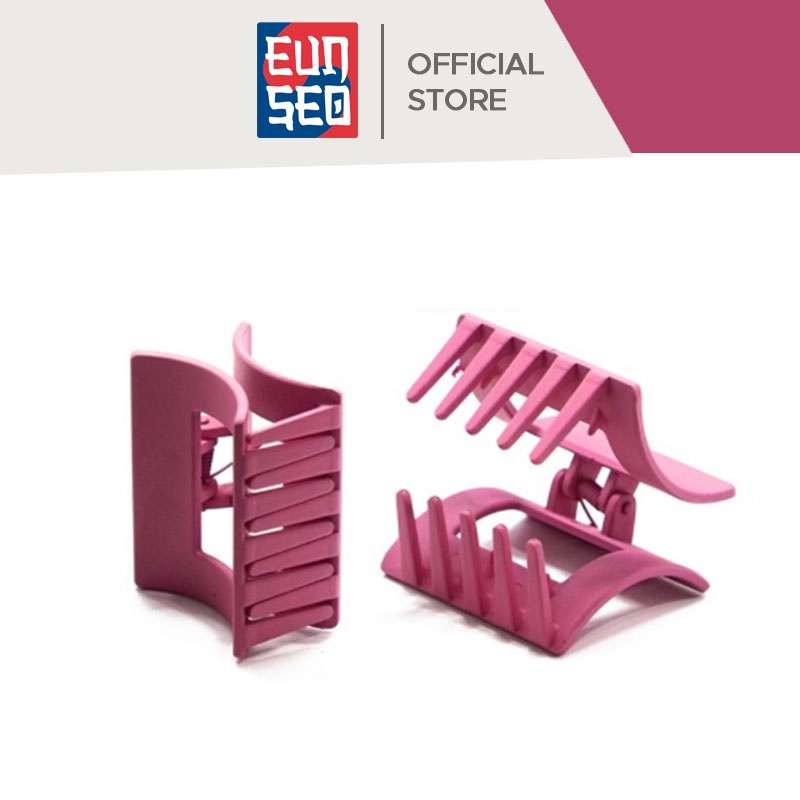 EUNSEO Jepit Rambut Kotak Bolong Warna Doff 5cm Jepitan Jedai Doff Square Matte Hair Claw Clips Fashion Korea