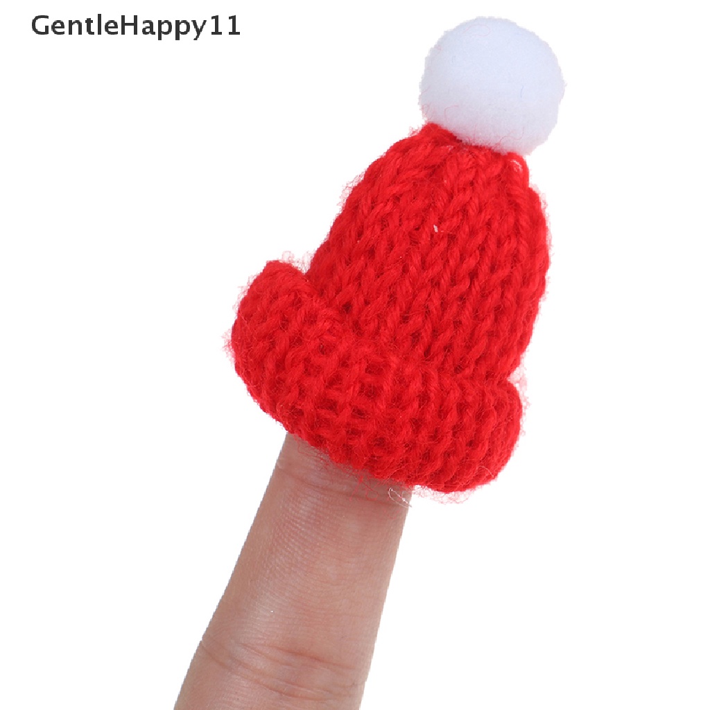 Gentlehappy1per6 1/12rumah Boneka Miniatur Topi Natal+Syal Aksesoris Rumah Boneka Decor id
