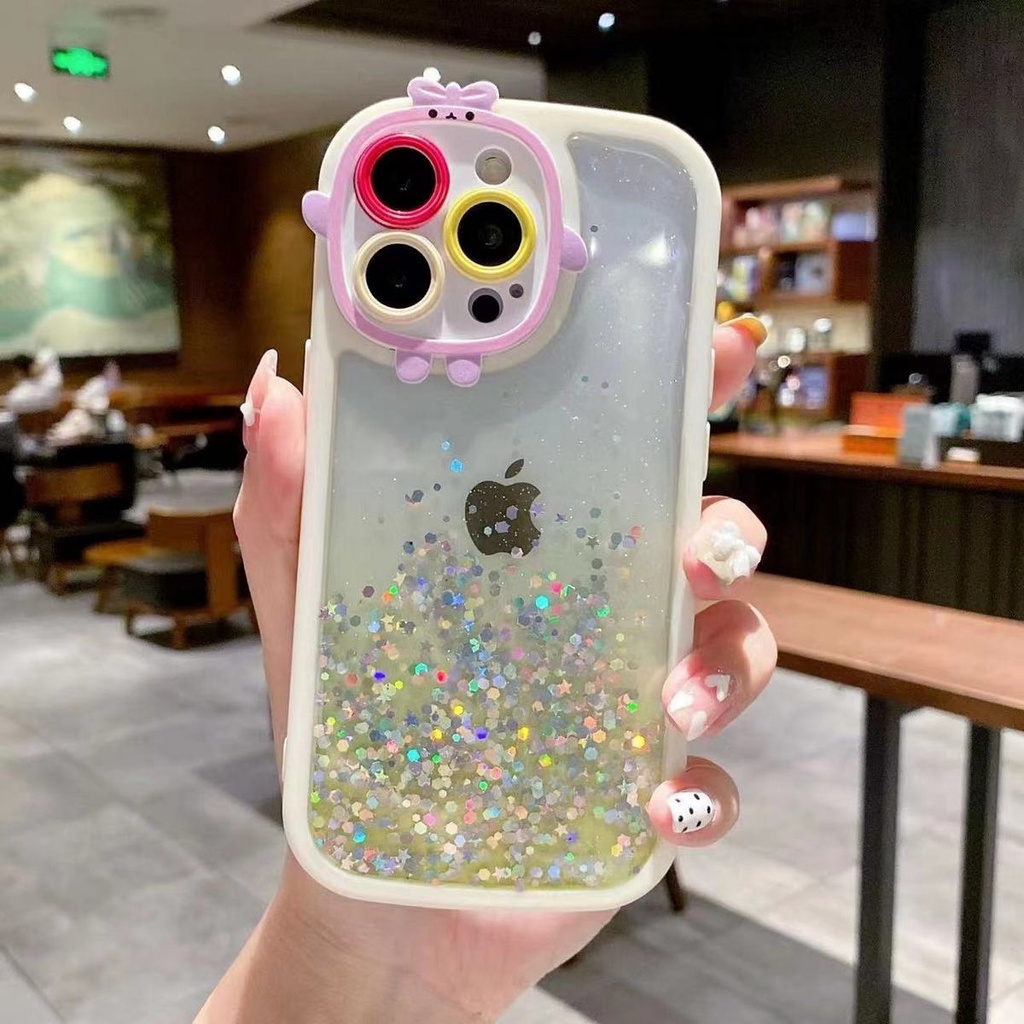 IPHONE 7G 8G SE 2020 SE 2022 7 PLUS 8 PLUS X XS XS MAX XR 11 11 PRO 11 PRO MAX  - PITACHU PASTEL SOFT CASE JELLY RESIN GLITER BLINK&quot; CAMERA PRO