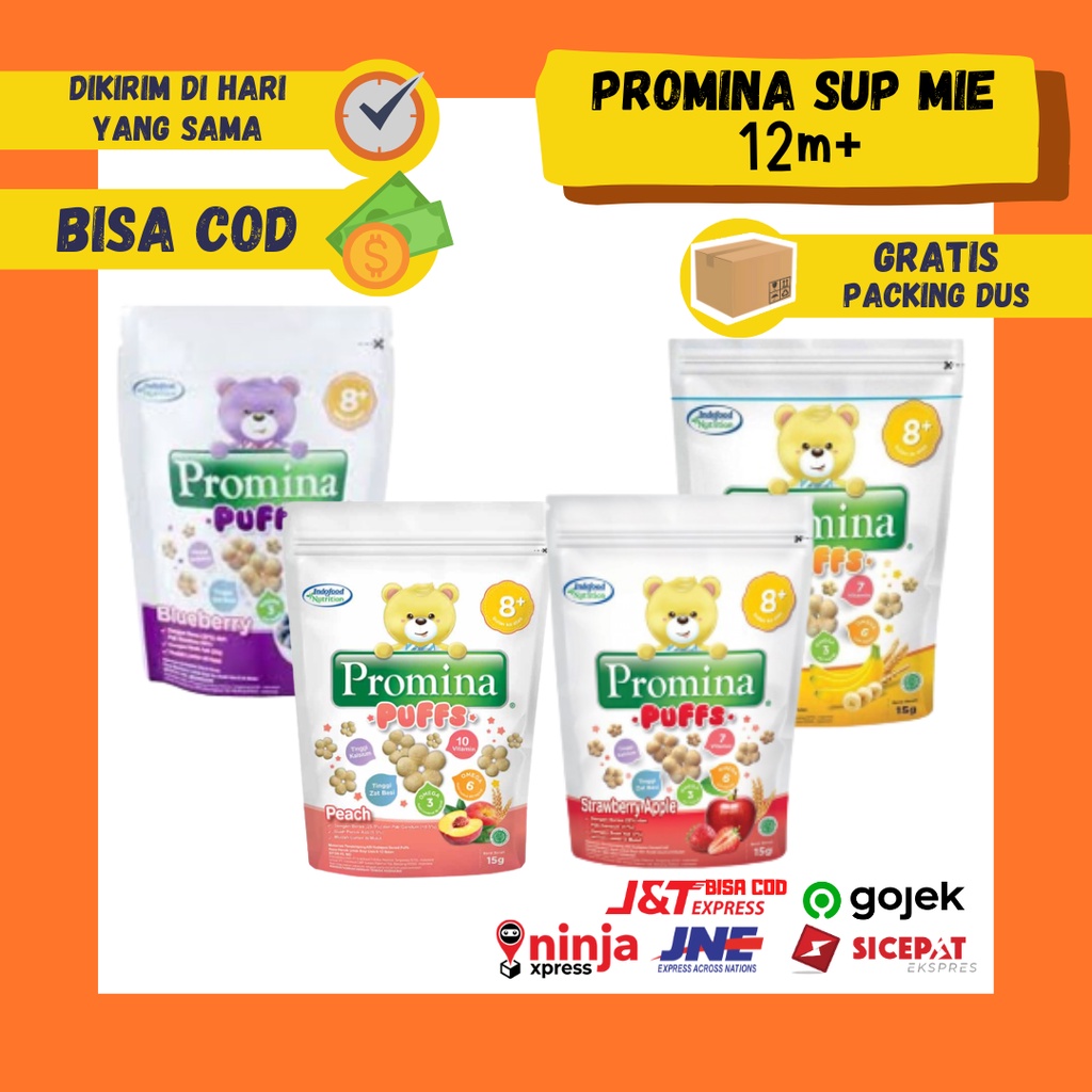 Promina Puff Biskuit Camilan / Cemilan Bayi MPASI Homemade Organik Snack Rasa