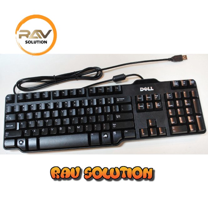 Keyboard gaming mechanical Dell kable original usb 8115  / Keyboard kable usb/ keyboard  Dell mechanical Warna Hitam Support All Komputer/laptop  - RAV SOLUTION