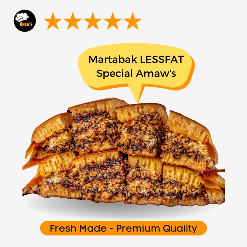 

Martabak lessfat Special amaw(Coklat,Keju,Kacang,wijen)