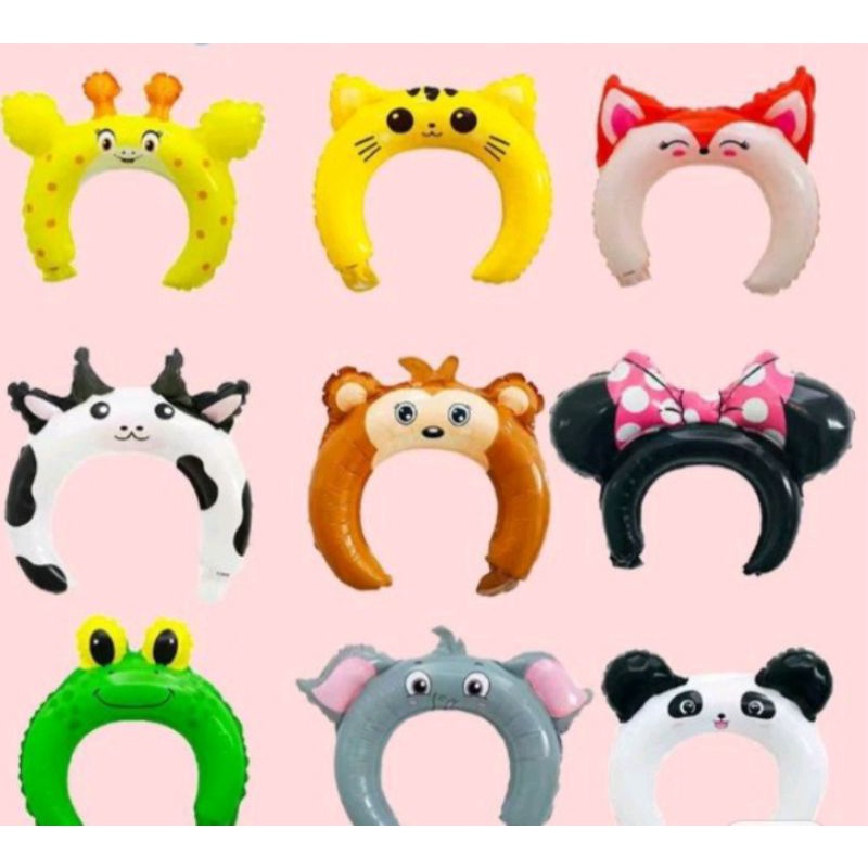 Bando balon ulang tahun, balon bando ultah, balon ultah, balon bando hewan.