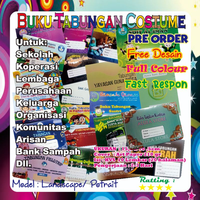 

Buku Tabungan Custom (min order 20pcs)