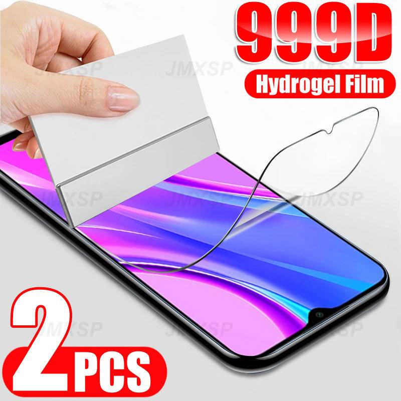 2pcs Film Hydrogel Pelindung Layar Untuk Redmi 8A 9A 9AT 9C 9i 9T K40 K40s K50 K50i NFC Pro Plus Note 8 9 8T 9s 9T Pro Max