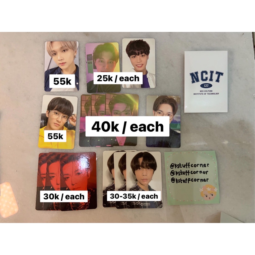 WTS Want to Sell Photocard / PC (Haechan NCIT Day Ver Taeil NCIT Night Ver Taeil NCIT Day Ver Mark N