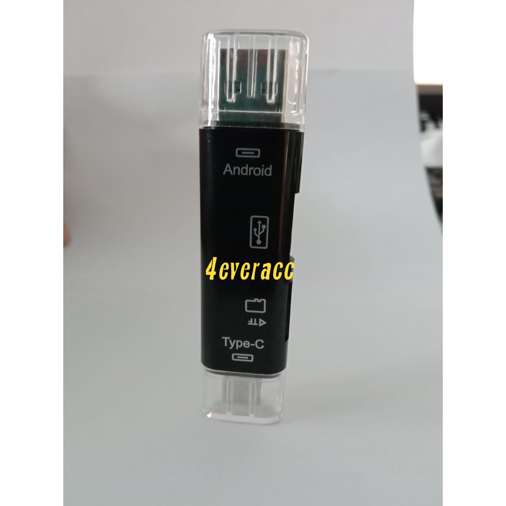 D-188 OTG MICRO USB OTG TYPE C + USB Hub 3.0 Micro sd Card Reader 5IN1