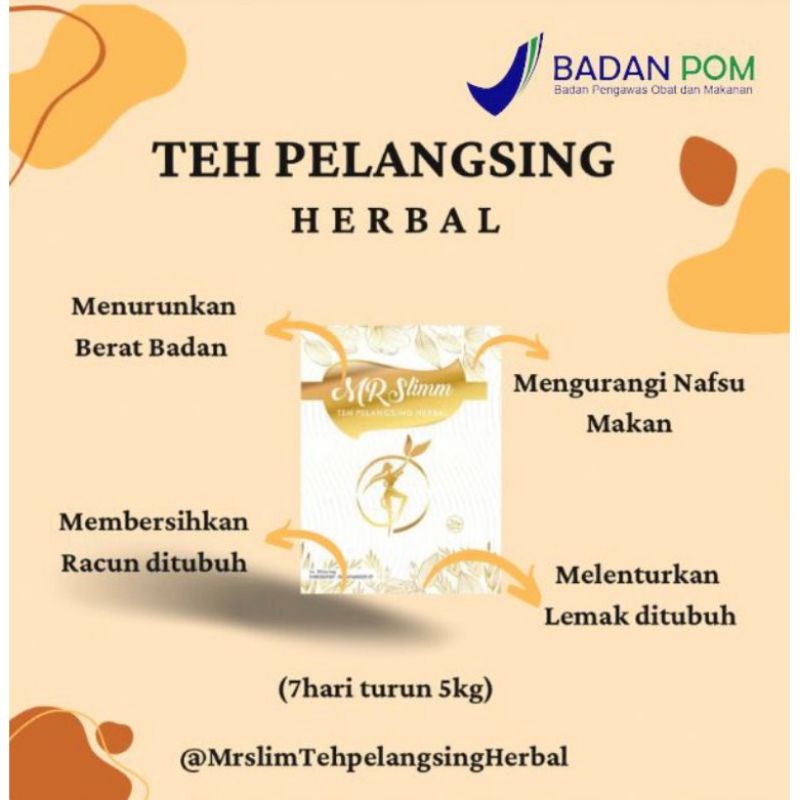 

Mrslimm teh pelangsing herbal BPOM