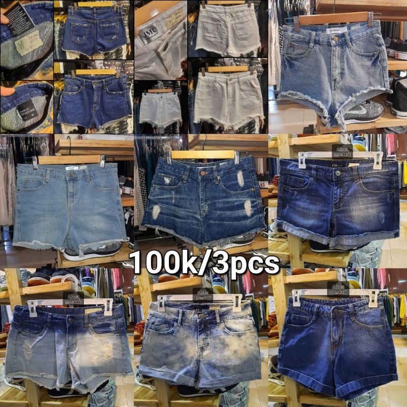 SALE paket usaha 250k/7pcs celana hotpants second thrift