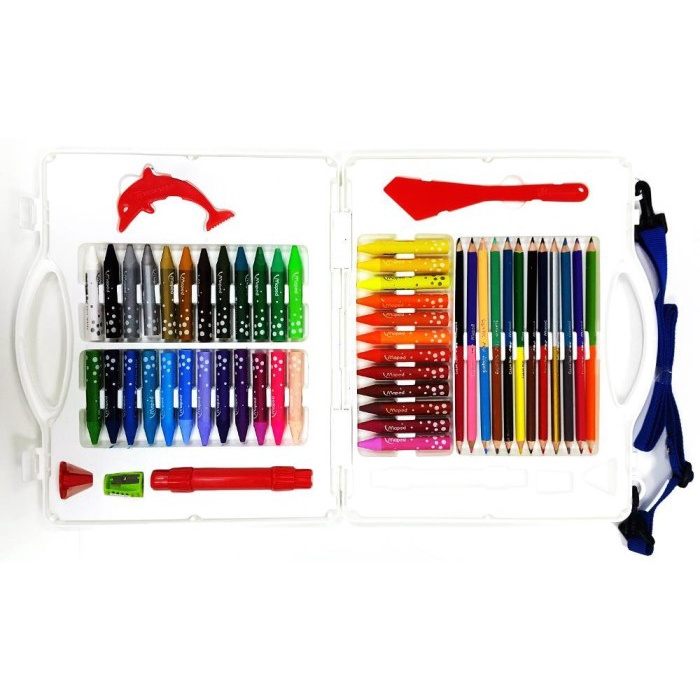

MAPED Extravagant Paket Crayon / Krayon Isi 36 Dan Pensil Warna Isi 24