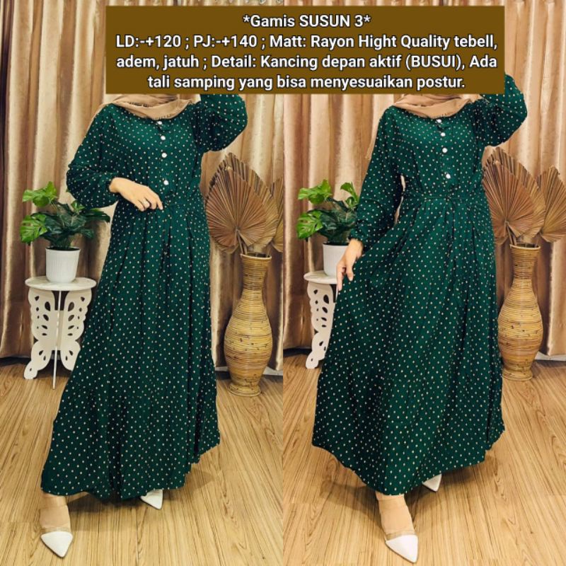 Gamis Canda 3 / Gamis Rayon Good Quality / Gamis Rayon BUSUI / Gamis Rayon Super / Gamis Rayon tali 