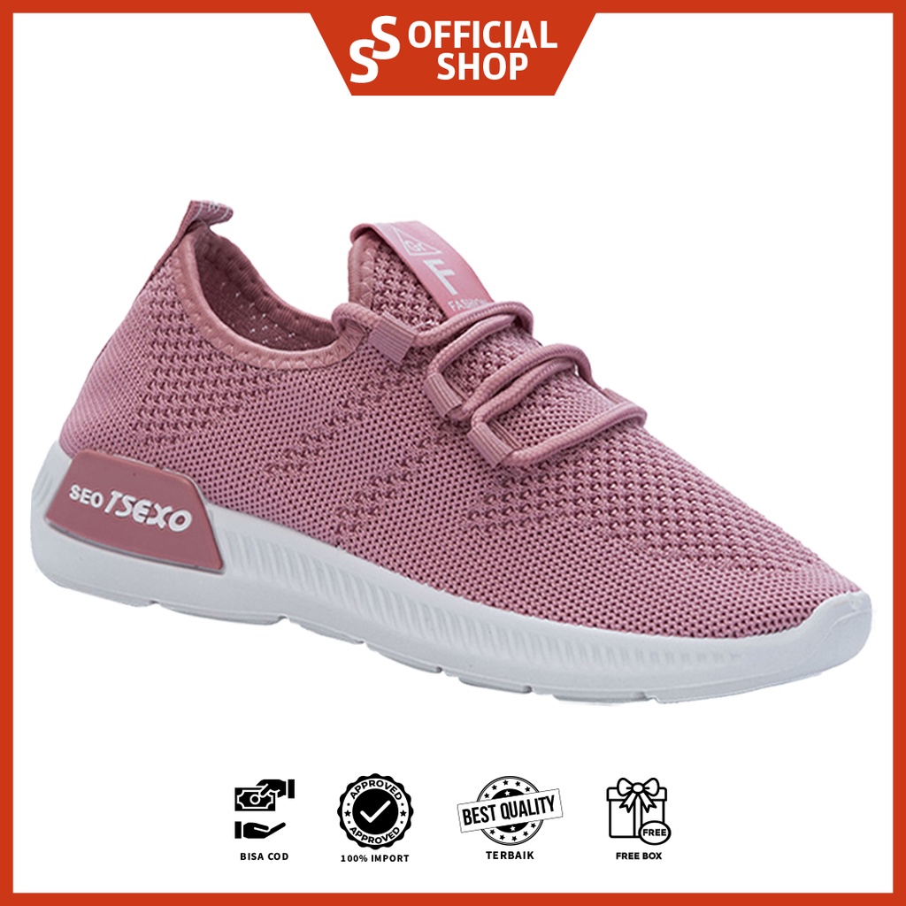 [Original Ber-Hologram] SNEAKYSHOES ERMINIE SEPATU SNEAKERS WANITA IMPORT SEPATU OLAHRAGA H5