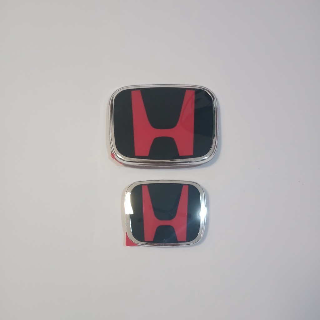 EMBLEM LOGO HONDA ASLI CIVIC TURBO MERAH HITAM